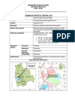 Diseno Sistema de Alcantarillado Sanitario y Planta de Tratamiento de Aguas Residuales Municipio de Soracachi