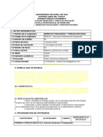 Silabo Financiero y Presupuestario