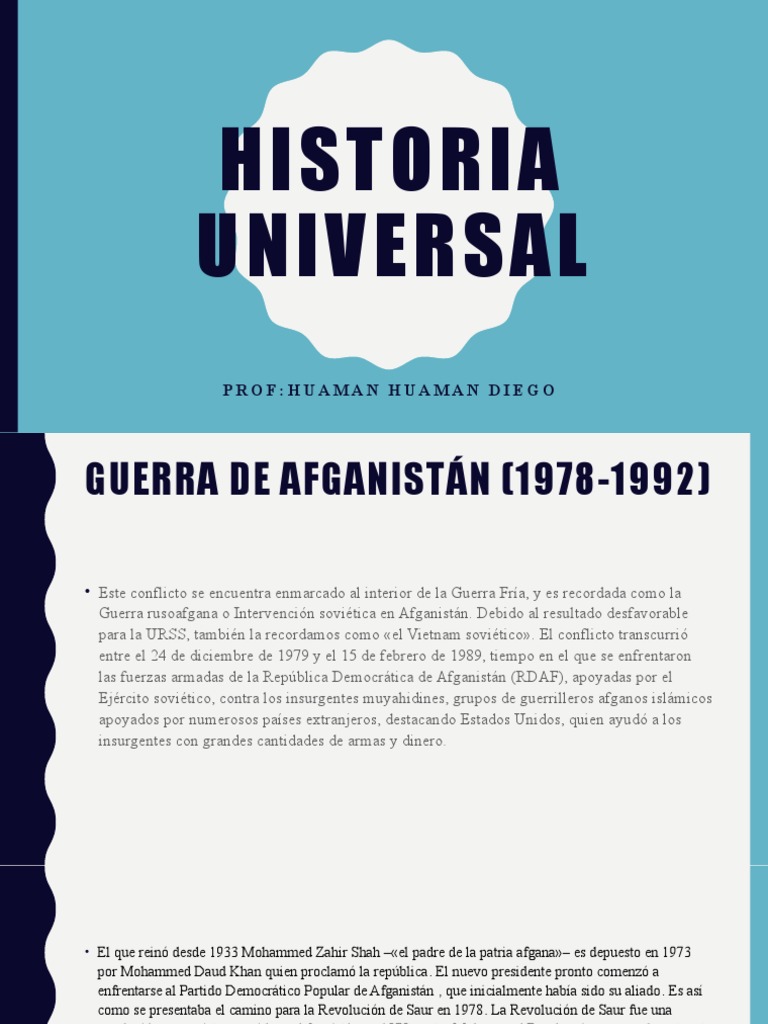 Guerra de Afganistán de 1978 A 1992 PDF Guerra soviéticaafgana