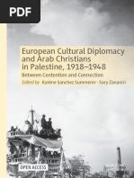 Karène Sanchez SummererSary Zananiri - European Cultural Diplomacy and Arab Christians in Palestine, 1918-1948 - Between Contention and Connection