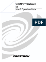 Crestron SIMPL™ Windows® Software Installation & Operations Guide