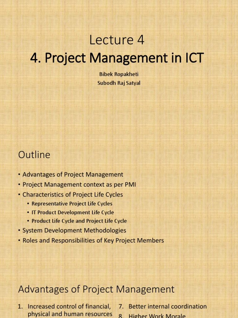 Lecture 4 - Project Management | PDF | Software Development Process ...
