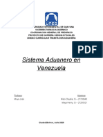 Sistema Aduanero en Venezuela. Alumnos MELO CLAUDIA y MAYA HENRY