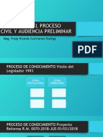Oralidad en El Proceso Civil y Audiencia Preliminar Mag. Fredy Ricardo Cusirramos Rodrigo