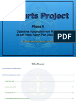 Ecourts Project: Objectives Accomplishment Report As Per Policy Action Plan Document
