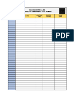 Planilla Entrega de Productos Terminados