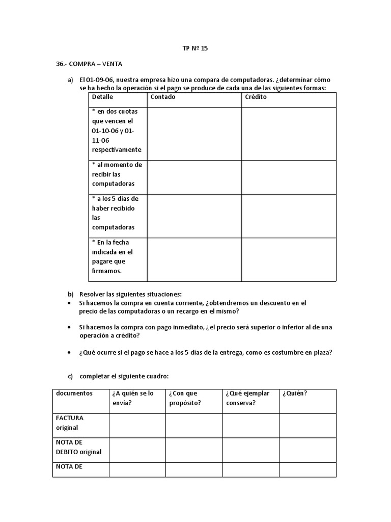 Gestión de Compras y Ventas | PDF | Factura | Crédito