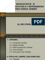 BIOSTATISTIK - III (Variabel, Populasi, Sampel, Sampling)