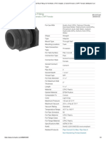 Thick-Wall Through-Wall Pipe Fitting: For Hot Water, CPVC Adapter, 2 Socket Female X 2 NPT Female