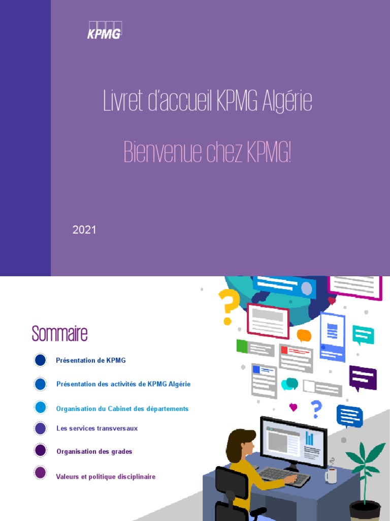 Livret D'acceuil KPMG Algérie | PDF | Contrôle interne | Algérie