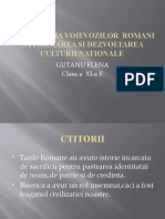 Contributia Voievozilor Romani La Formarea Si Dezvoltarea Culturii