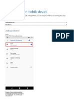 Singtel WiFi For Mobile - Device Configuration