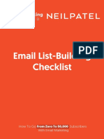 Email List-Building Checklist: How To Go With Email Marketing