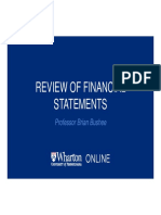 Video 1.1 Review of Financial Statements
