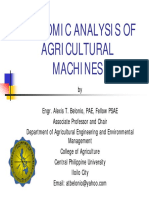 Chapter 14 - Economic Analysis of Agricultural Machines