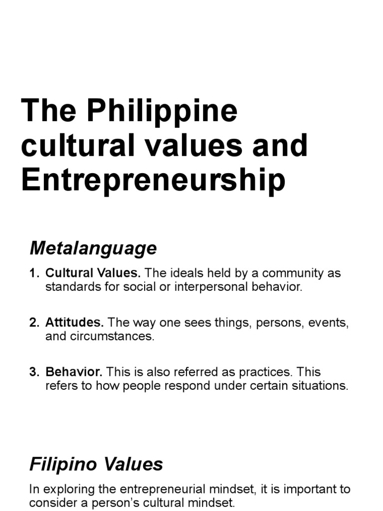 philippine cultural values