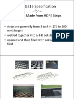 For - Geocells Made From HDPE Strips: GTI-GS15 Specification