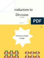 Introduction To Division: 3Rd Grade