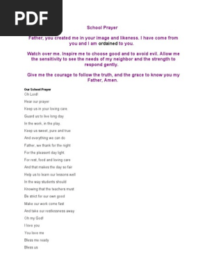 School Prayer