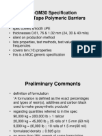 GRI-GM30 Specification Coated Tape Polymeric Barriers