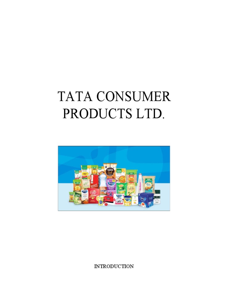 Tata Consumer Products LTD PDF Business Marketing