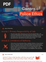 Canons of Police Ethics