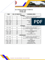 Weekly Home Learning Schedule Grade One SY 2020-2021: Paaralang Elementarya NG Calubcub 1