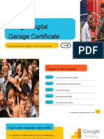 Google Digital Garage Certificate "Fundamentals of digital marketing