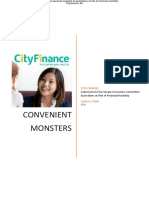 Convenient Monsters: City Finance