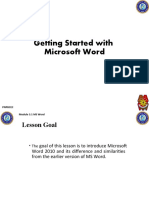 LP 3.1.1 Getting Started With Word