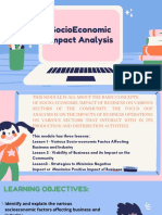 SocioEconomic Impact Analysis