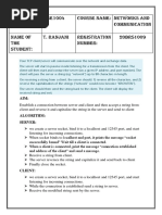 Ranjani T 20BRS1009 Lab Fat Cse1004