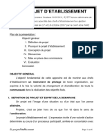 Séminaire Renforcement Capacités Des Chefs D'établis Le Projet D'établissement