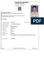 Sunil Examination Form