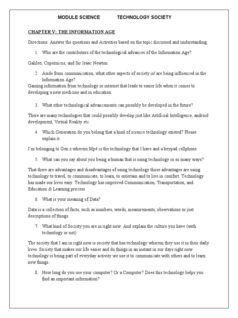 Contributors and Evolution of the Information Age | PDF | Evolution ...