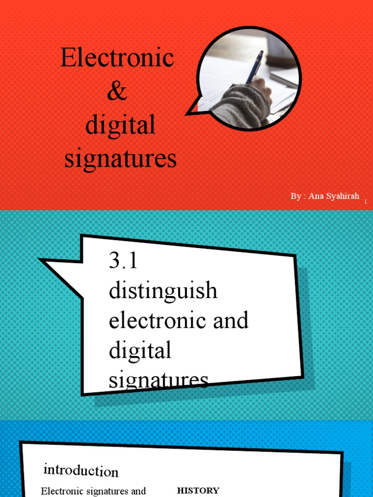 Chapter 3 - Electronic and Digital Signature - Ana | PDF ...