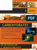 Carbohydrate S: Prepared By: ROBIÑOS, Emily Ann A