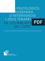 Tests Psicològics, Programes D'intervenció I Jocs Terapèutics de Les Biblioteques Del Copc