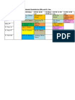 Adjusted Timetable