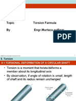 Topic Torsion Farmula by Engr - Murtaza Zulfiqar