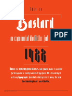Bastard: An Experimental Blackletter Font Created in