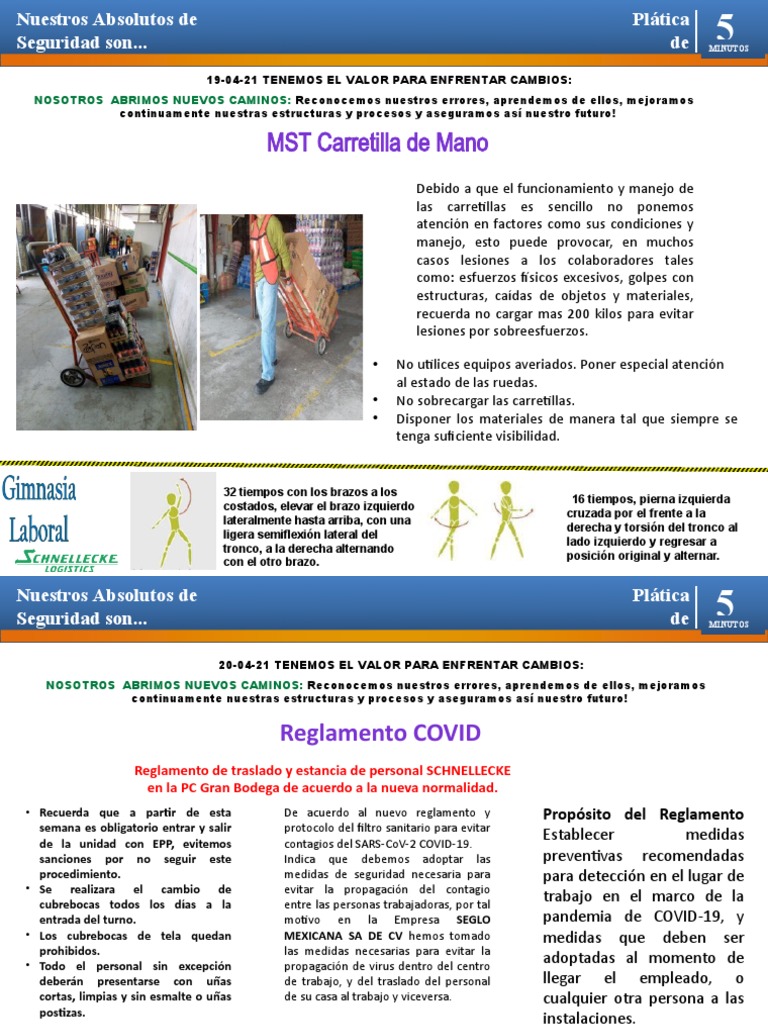 Seguridad y Manejo de Equipos en Trabajo | PDF | Máquina elevadora ...