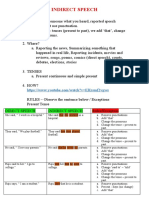 Indirect Speech