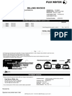 Fuji Xerox Invoice for Lease Rental Agreement