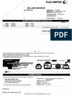 Fuji Invoice 110131998 - February 2020 Rental Charges