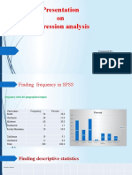 Regression Analysis Predicts Expenditure