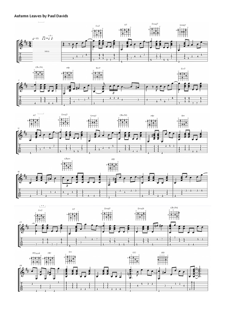 Autumn Leaves by Paul Davids | PDF