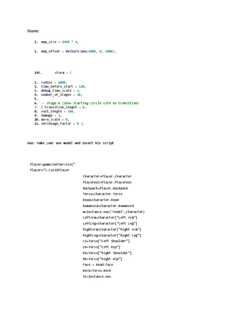 Scripts For A Battle Royale Game in Roblox Studio pt.2 | PDF | Color ...