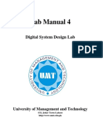 Lab Manual 4: Digital System Design Lab EL 327