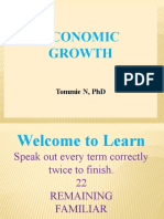 Economic Growth Key Terms